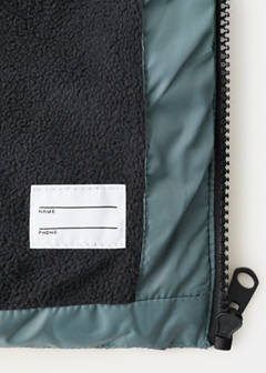 Long padded anorak with hood — Petrol Blue 6