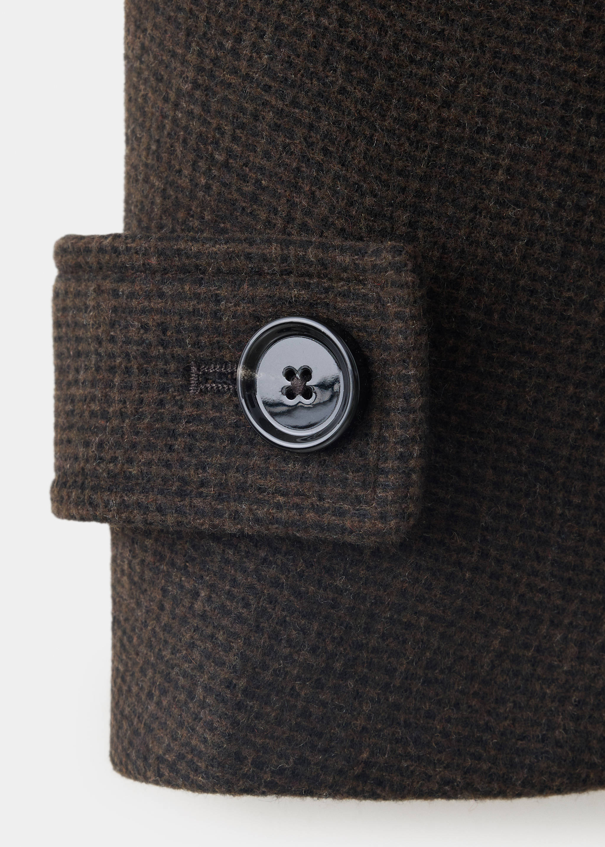 Wool double-breasted coat - Details of the article 0