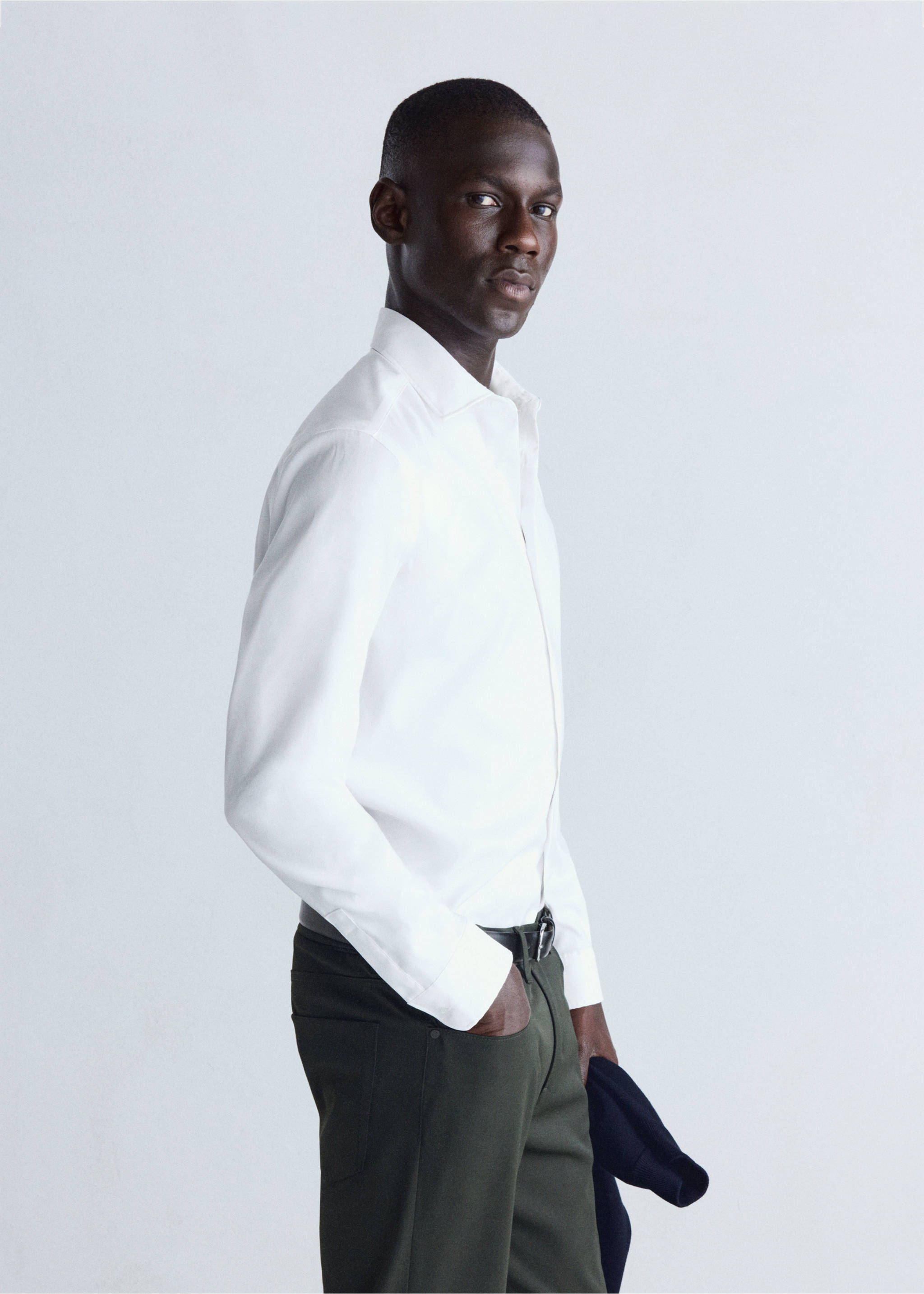 Shirt adana - Details of the article 2, White. Ref: 37086725-00.