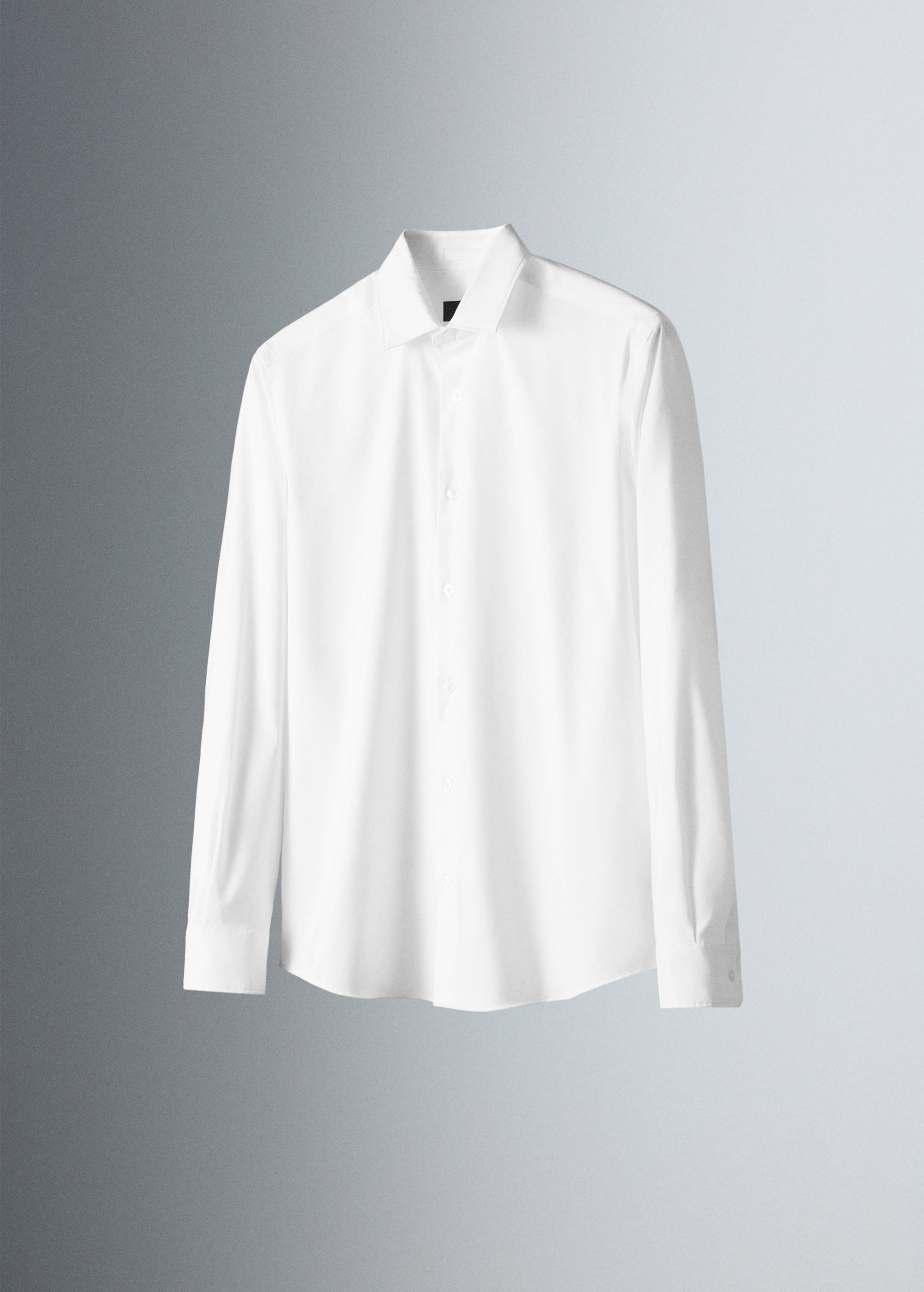 Slim fit comfort stretch non-iron cotton shirt - Details of the article 5