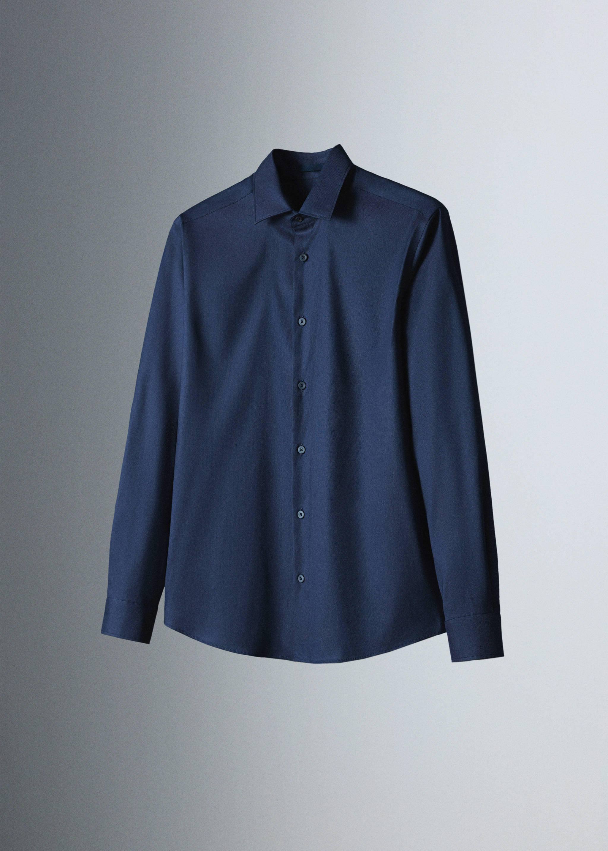 Slim fit comfort stretch non-iron cotton shirt - Details of the article 5