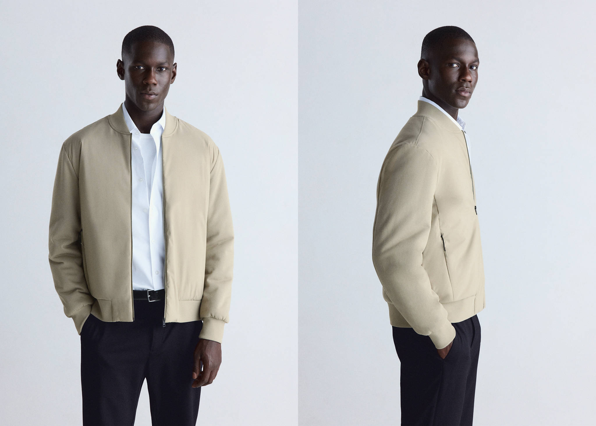 Thermolite®-filled bomber jacket - Panoramic plane