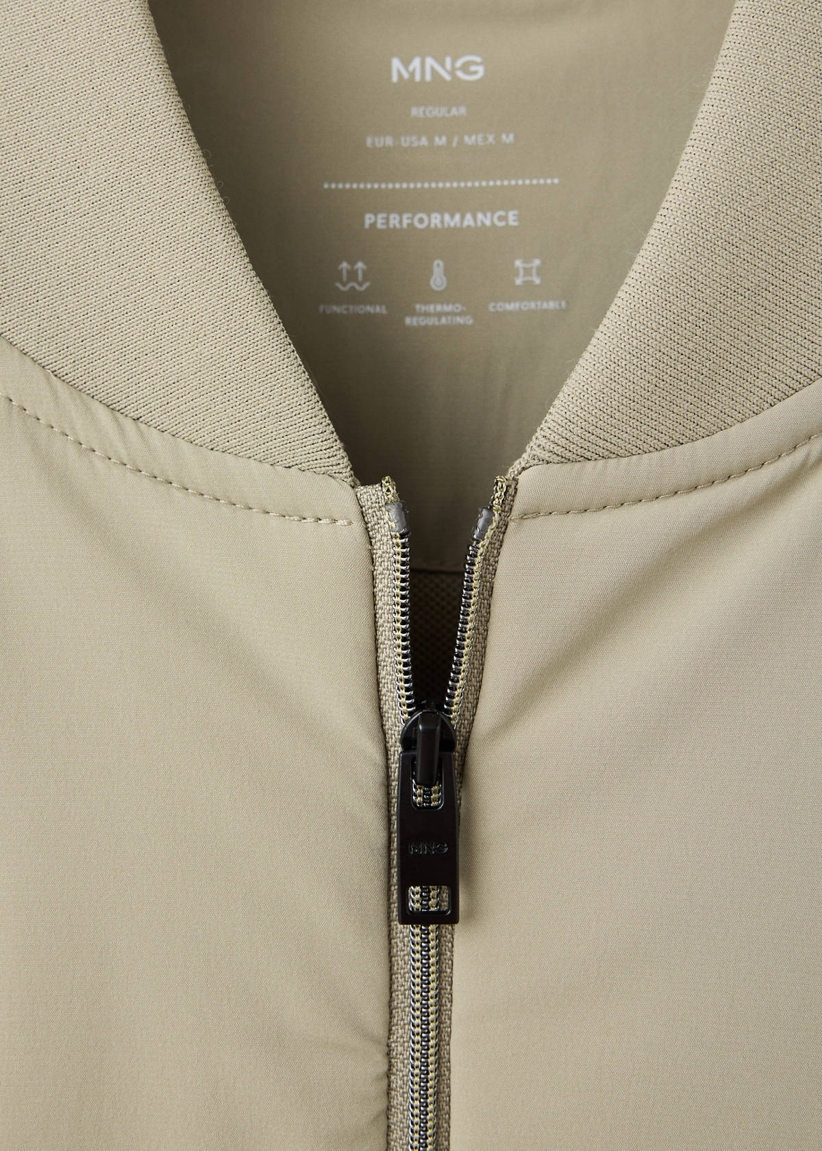 Thermolite®-filled bomber jacket — Medium Brown