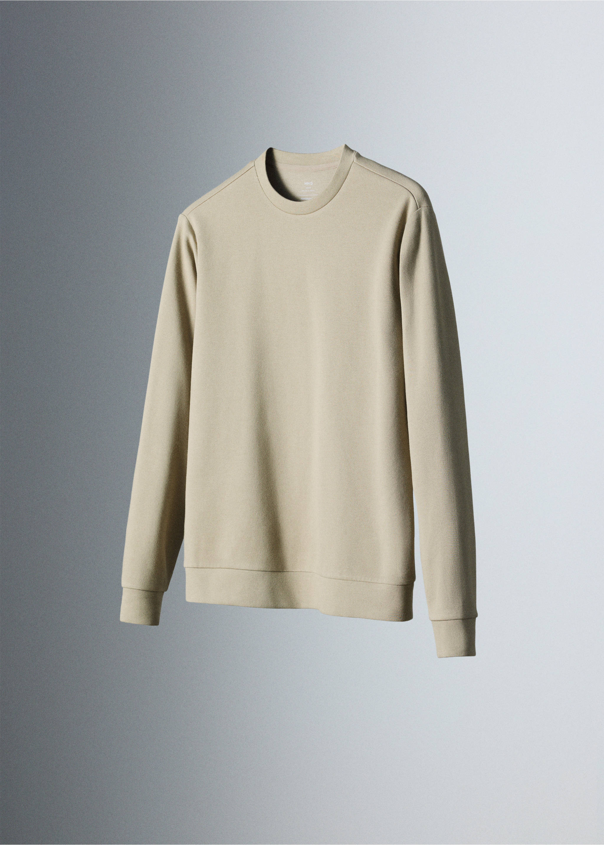 Regular fit Thermolite® sweatshirt - Details of the article 5, Light/Pastel Grey. Ref: 37086727-00.