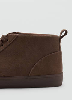 Suede leather ankle boots — Chocolate 4