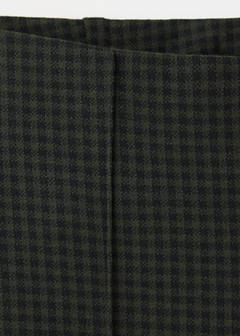 Straight checked trousers — Green 6