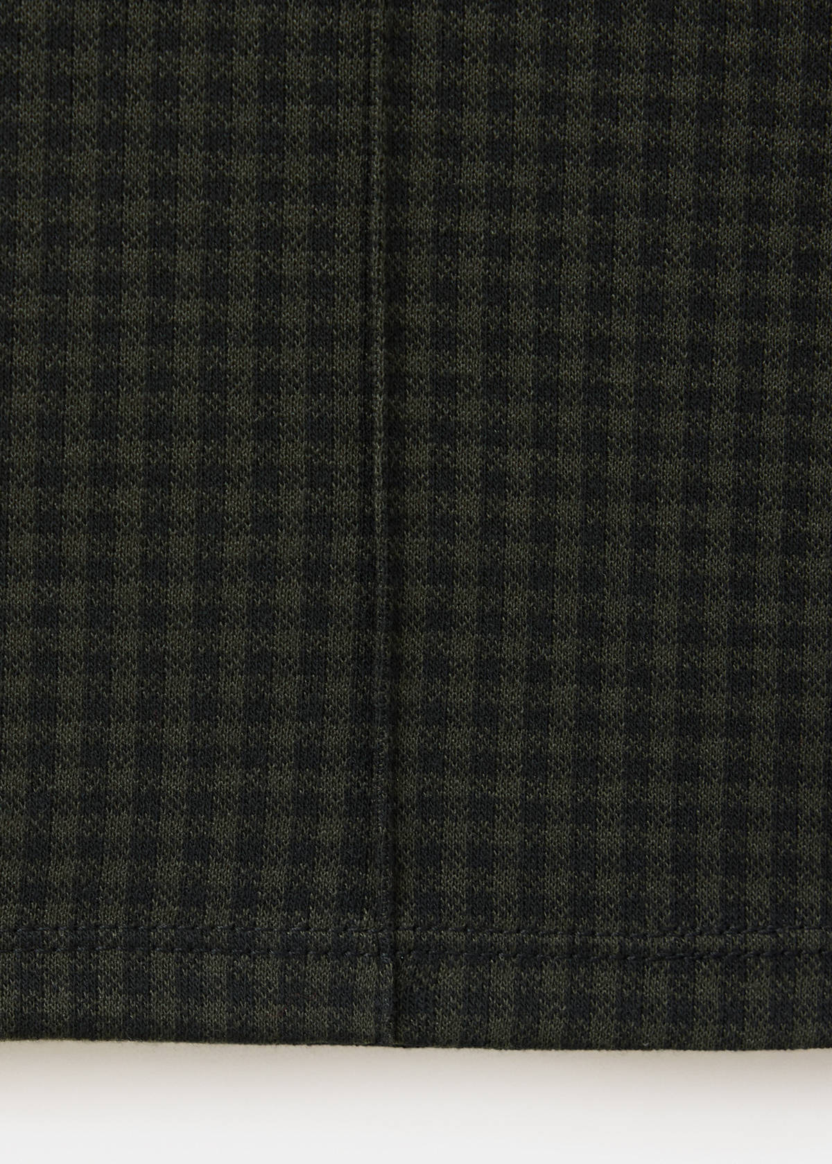 Straight checked trousers — Green