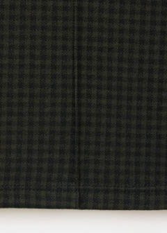 Straight checked trousers — Green 7