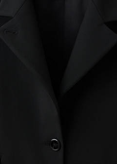 Straight-cut blazer with a stand-up collar — Black 7