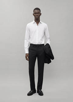 Straight suit trousers — Black 2