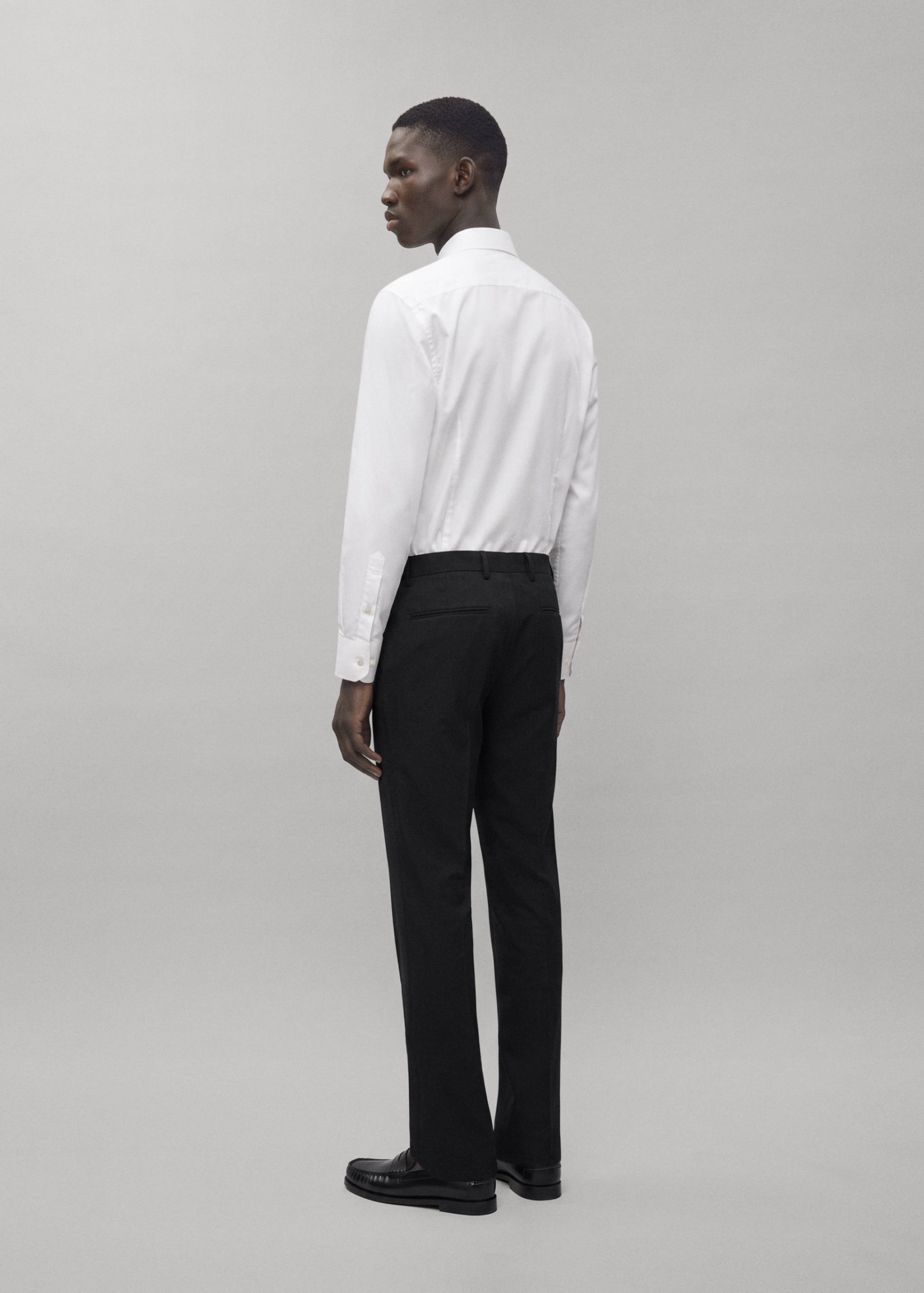 Straight suit trousers - Reverse of the article