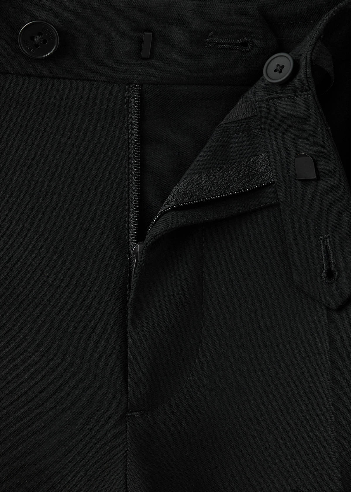 Straight suit trousers — Black