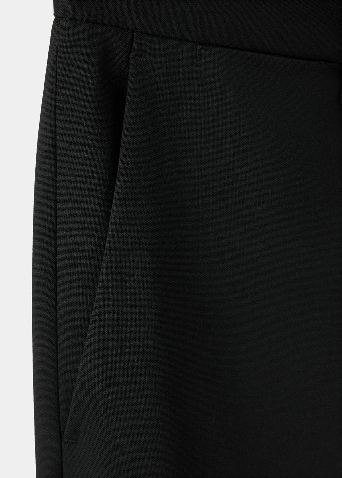 Straight suit trousers — Black