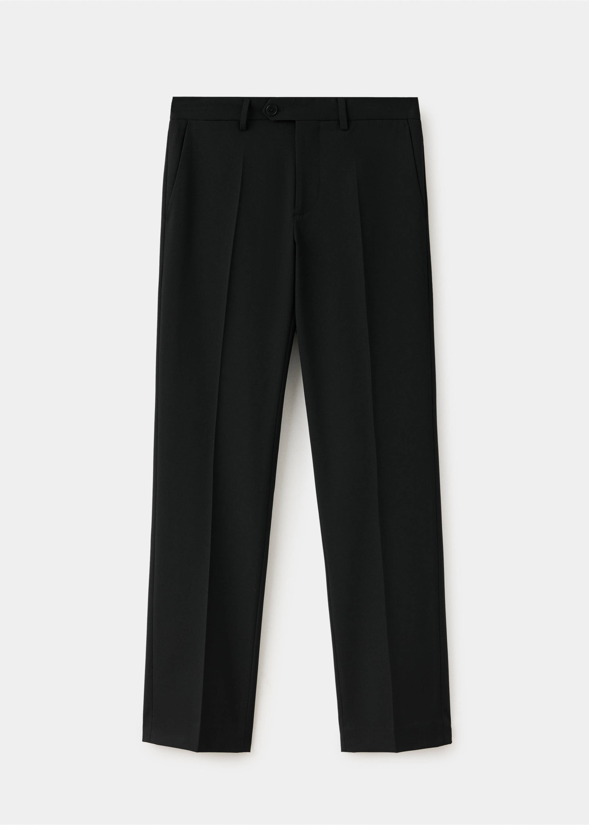 Straight suit trousers - Article without model, Black. Ref: 37086736-00.