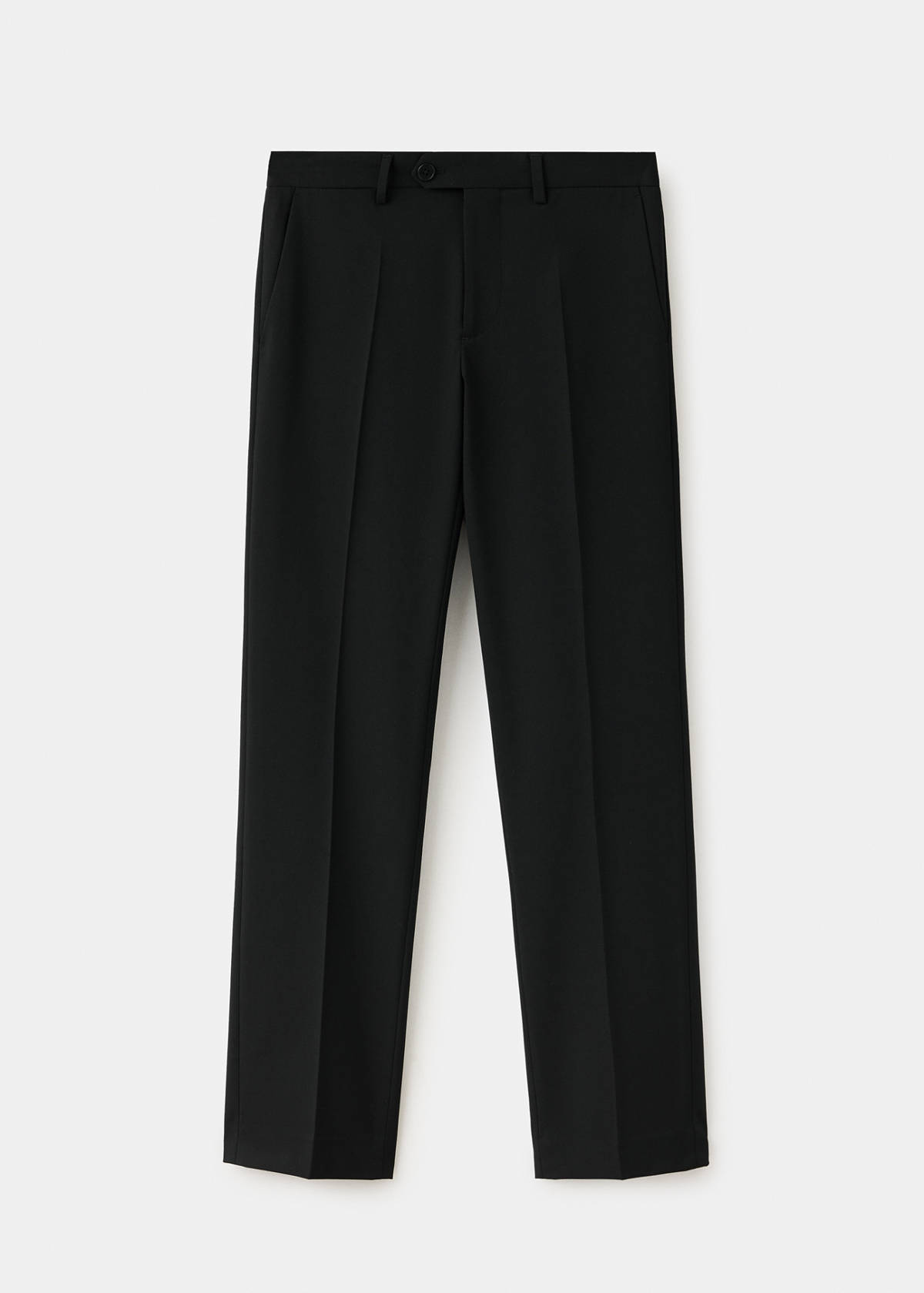 Straight suit trousers — Black