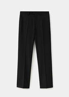 Straight suit trousers — Black 5