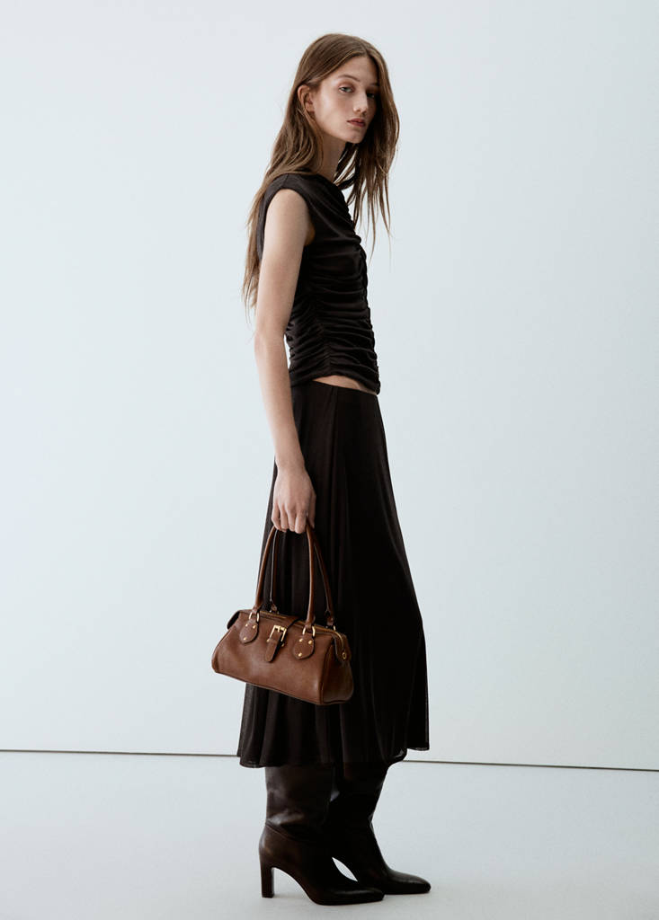 Ruched tops — Chocolate