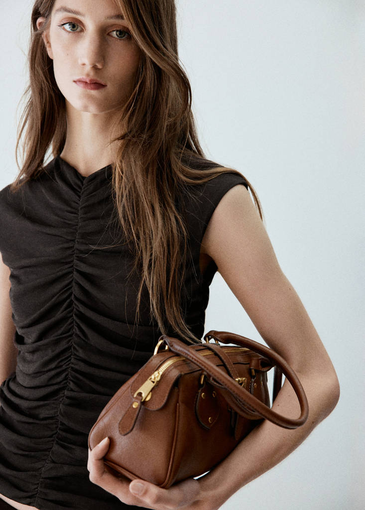 Ruched tops — Chocolate