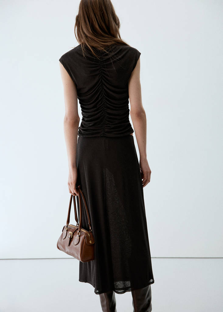 Ruched tops — Chocolate