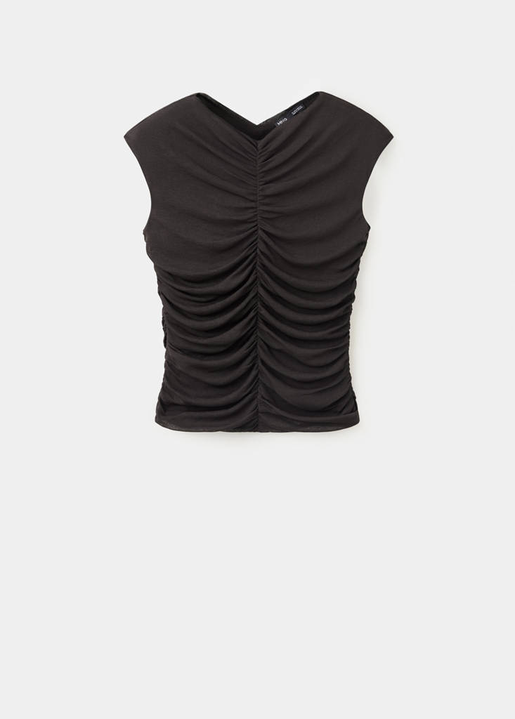 Ruched tops — Chocolate