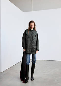 Turtleneck parka with pockets — Grey 2