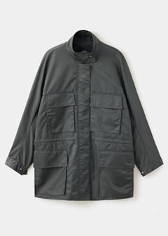 Turtleneck parka with pockets — Grey 6