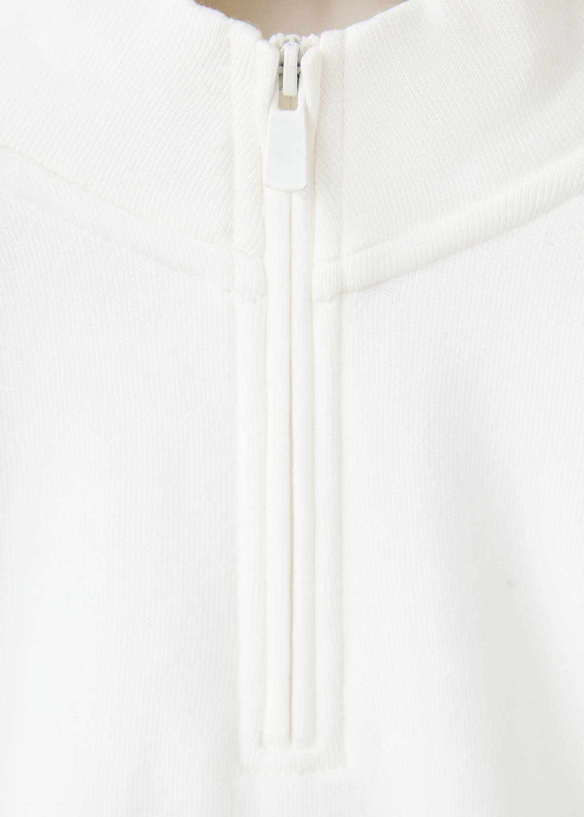 Printed mock-neck sweatshirt — Off White