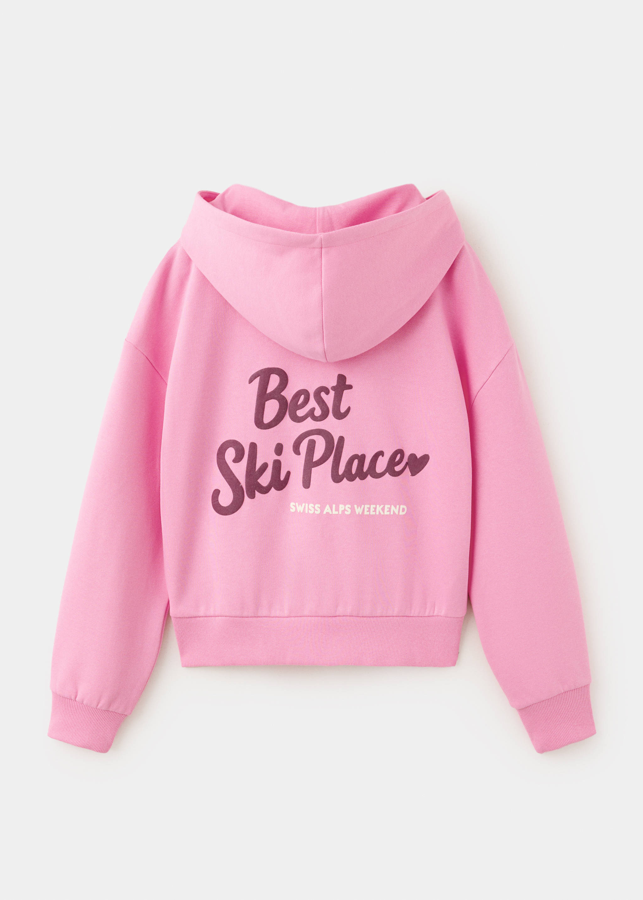 Printed hoodie with print - Reverse of the article