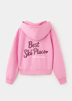 Printed hoodie with print — Neon Pink 3