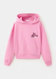 Printed hoodie with print — Neon Pink 1