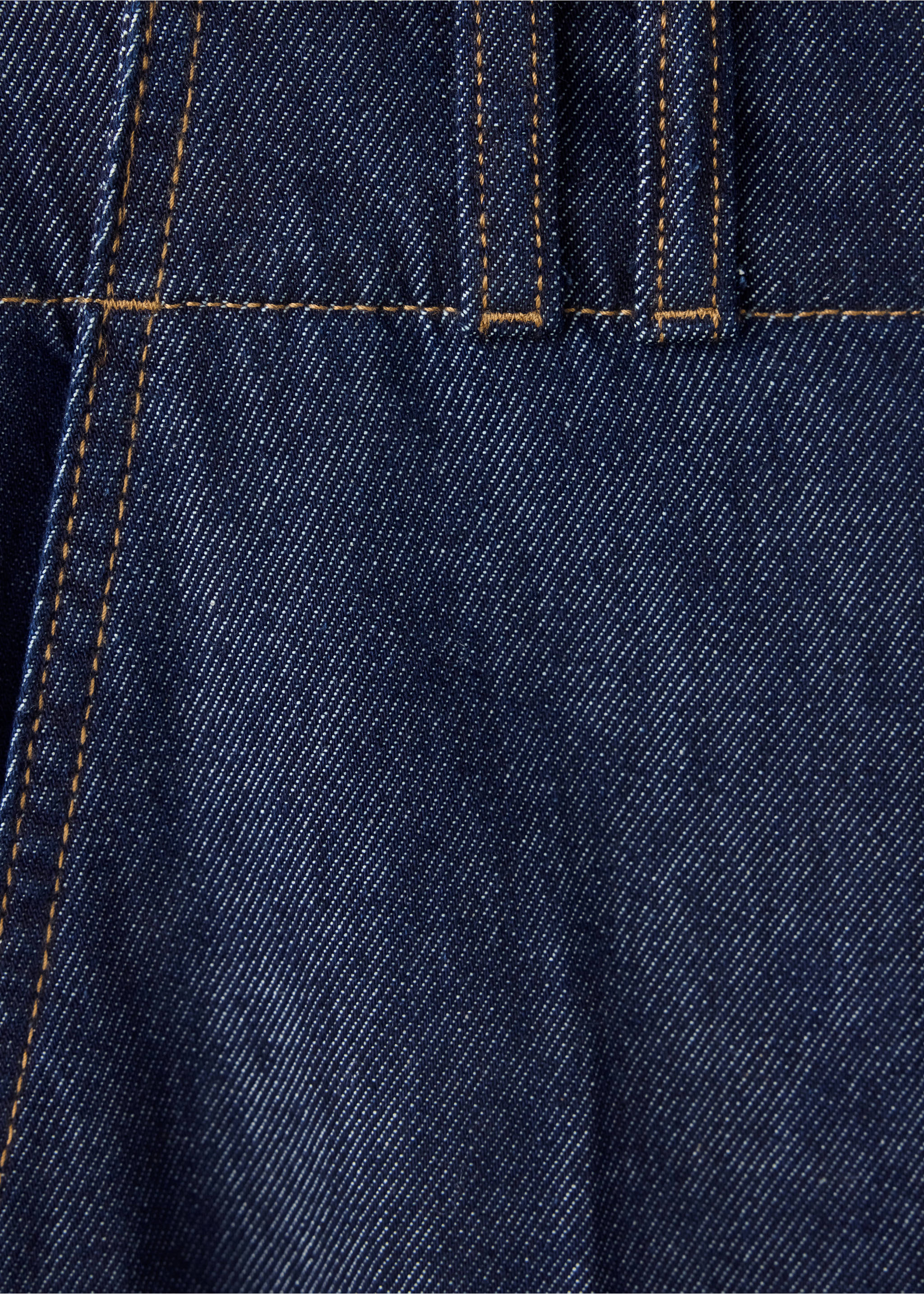 High waist straight jeans - Details of the article 0, Open Blue. Ref: 37086747-00.