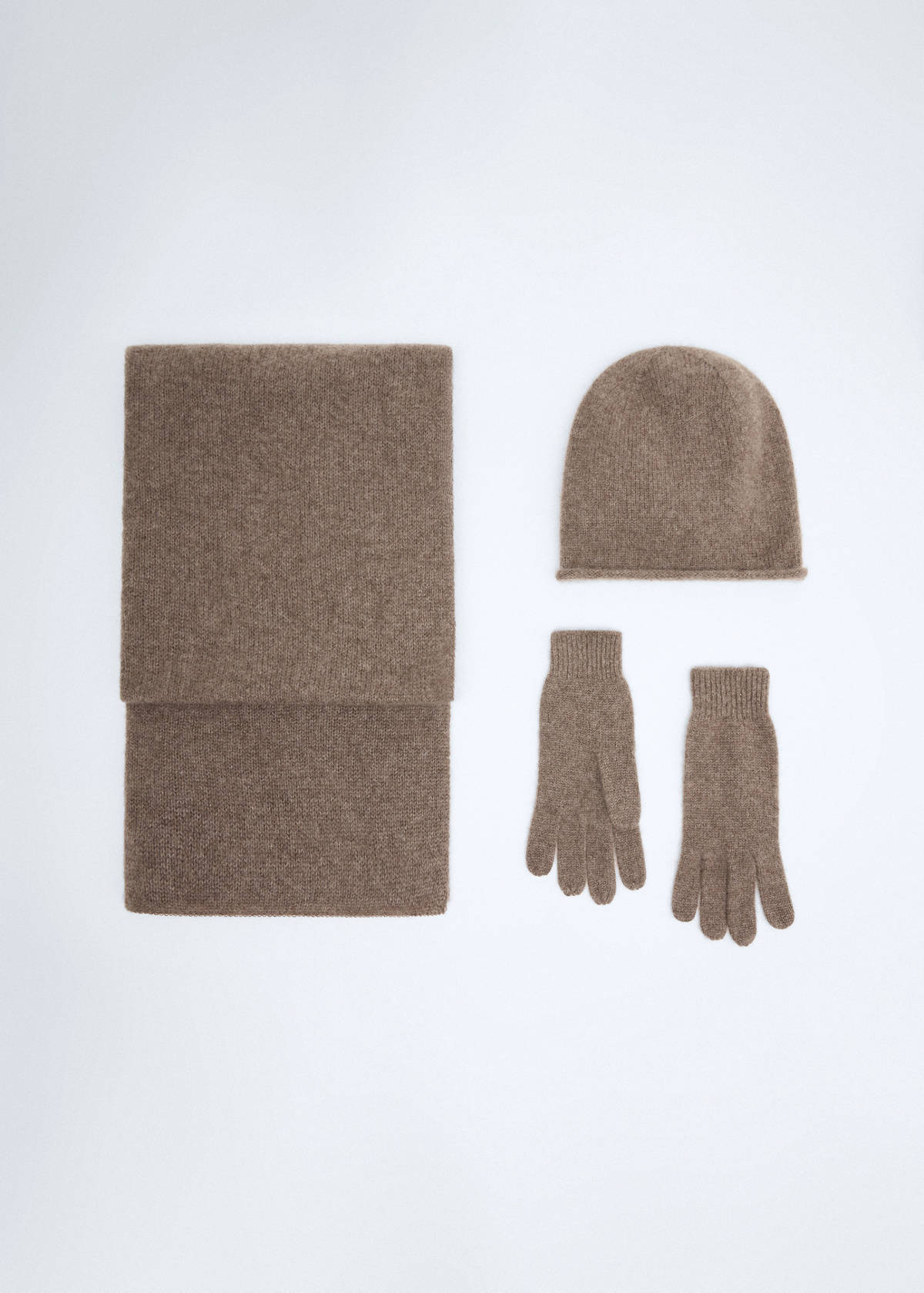 100% Cashmere gloves — Medium Brown