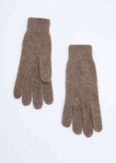100% Cashmere gloves — Medium Brown 2