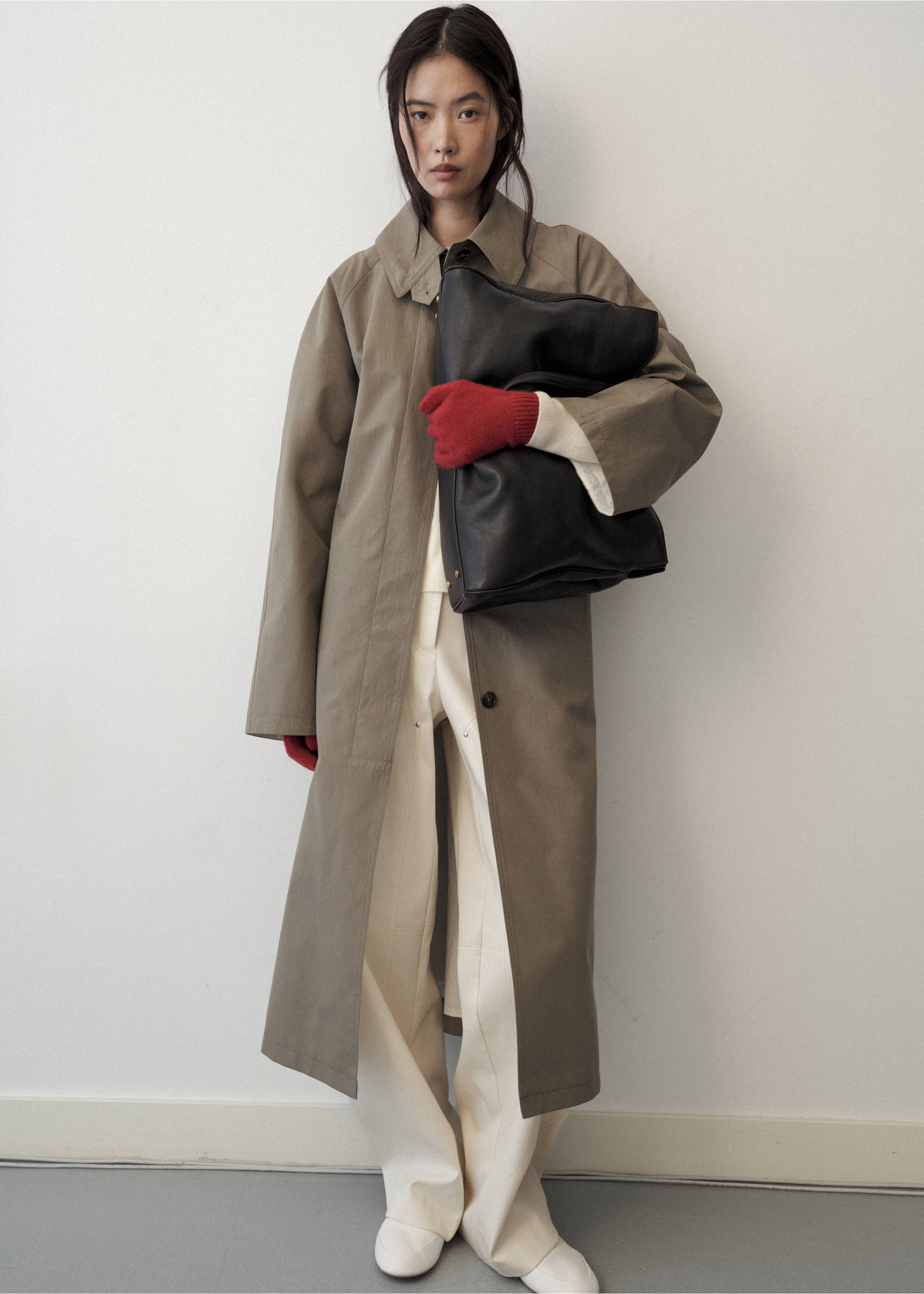 100% Cashmere gloves - General plane, Red. Ref: 37087114-00.