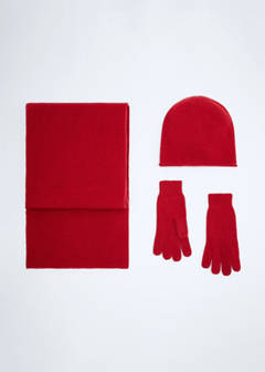 100% Cashmere gloves — Red 5