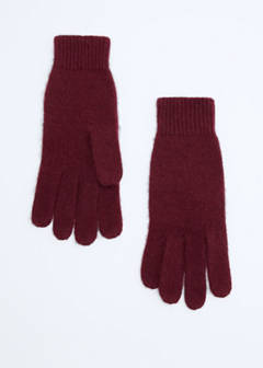 100% Cashmere gloves — Burgundy 2