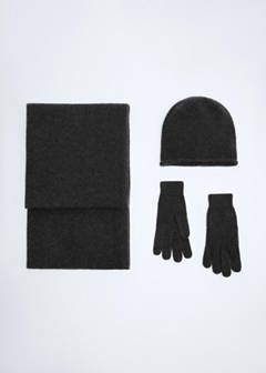 100% Cashmere gloves — Charcoal 5