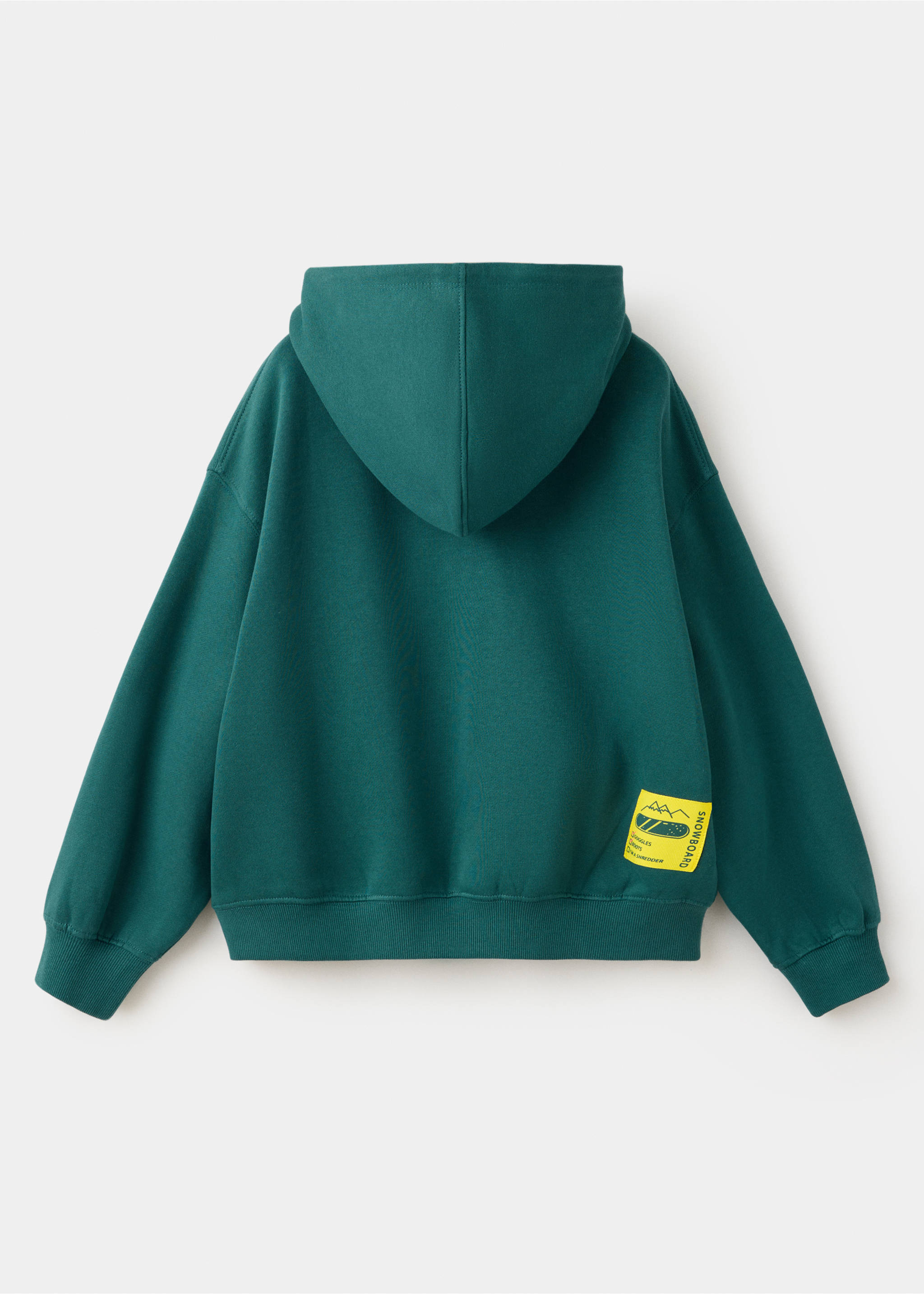 Sweatshirt s2alti - Обратная сторона изделия, Зеленый бильярдного сукна. Ref: 37087119-00.
