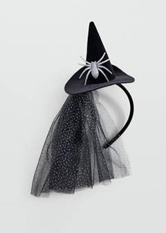 Halloween witch hat headband — Black 1