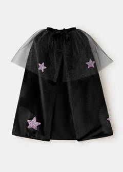 Velvet star cape — Black 2