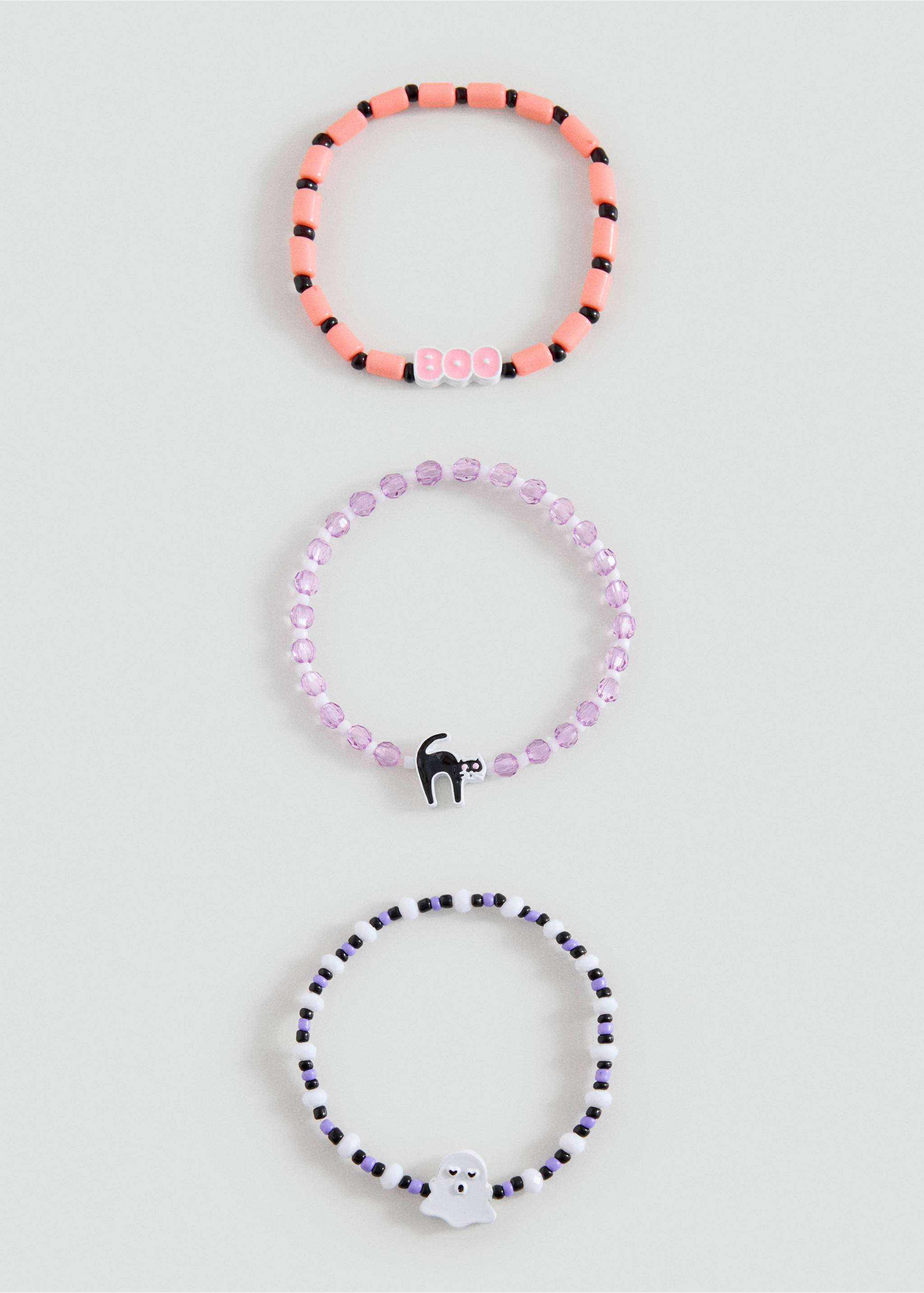 Halloween bracelet set - Details of the article 1, Lilac. Ref: 37087122-00.