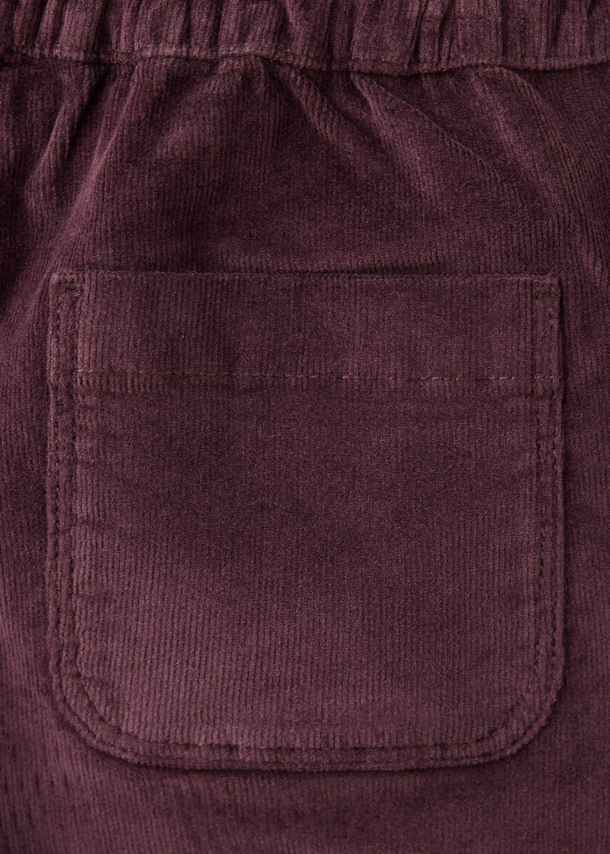 Straight-leg cotton trousers — Maroon