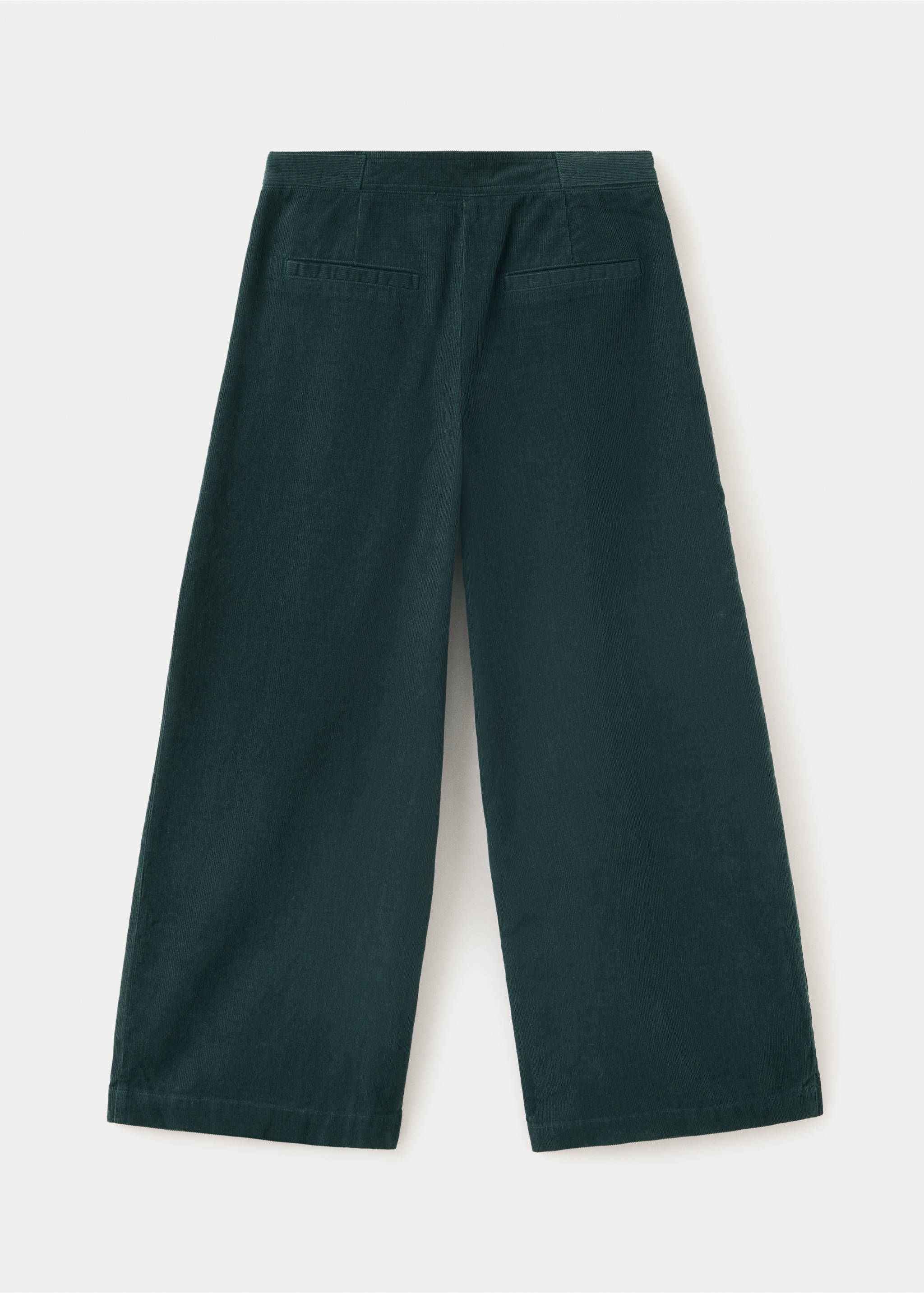 Gerade Cordhose - Rückseite des Artikels, Dunkelgrün. Ref: 37087130-00.