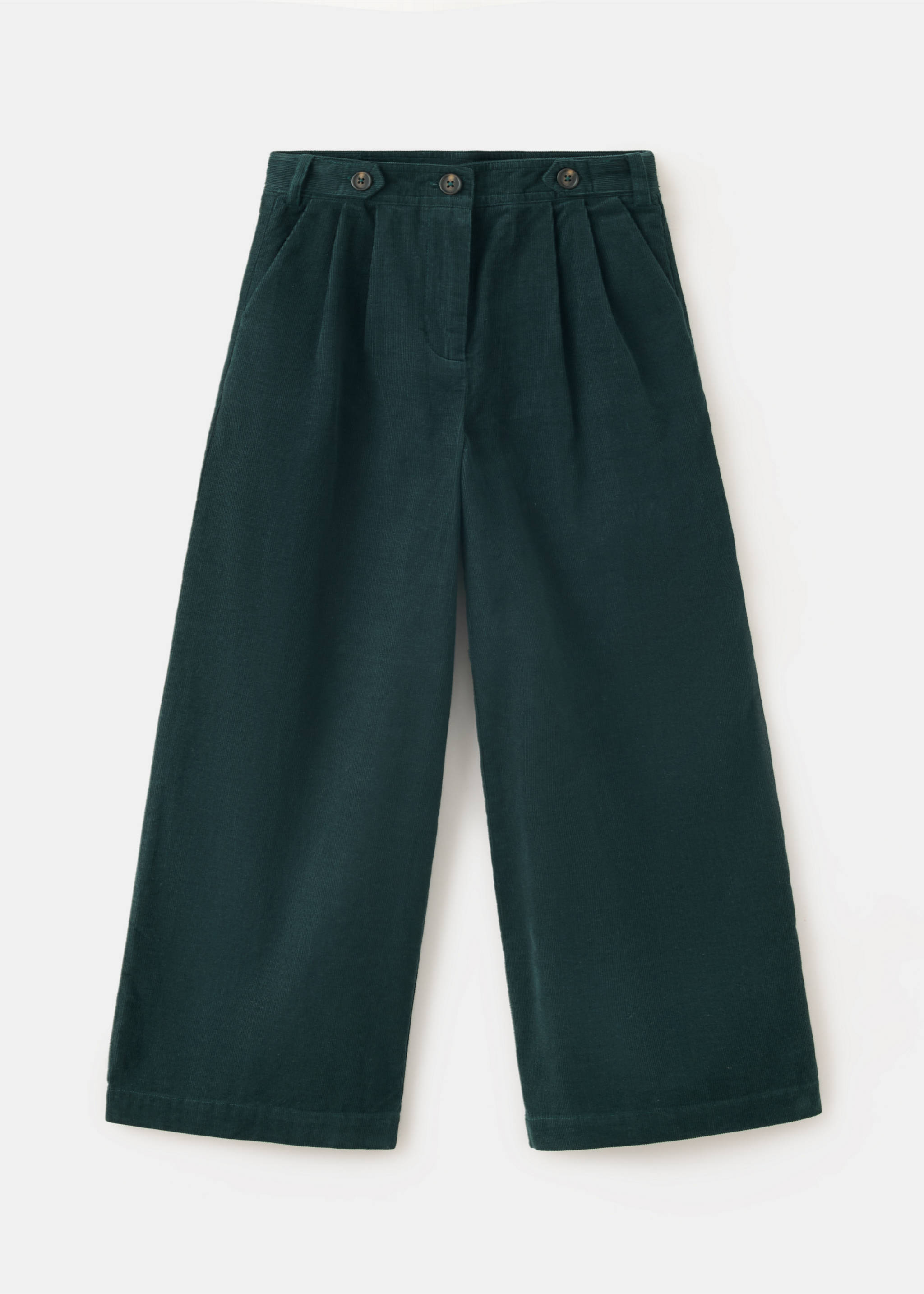 Gerade Cordhose - Artikel ohne Model, Dunkelgrün. Ref: 37087130-00.