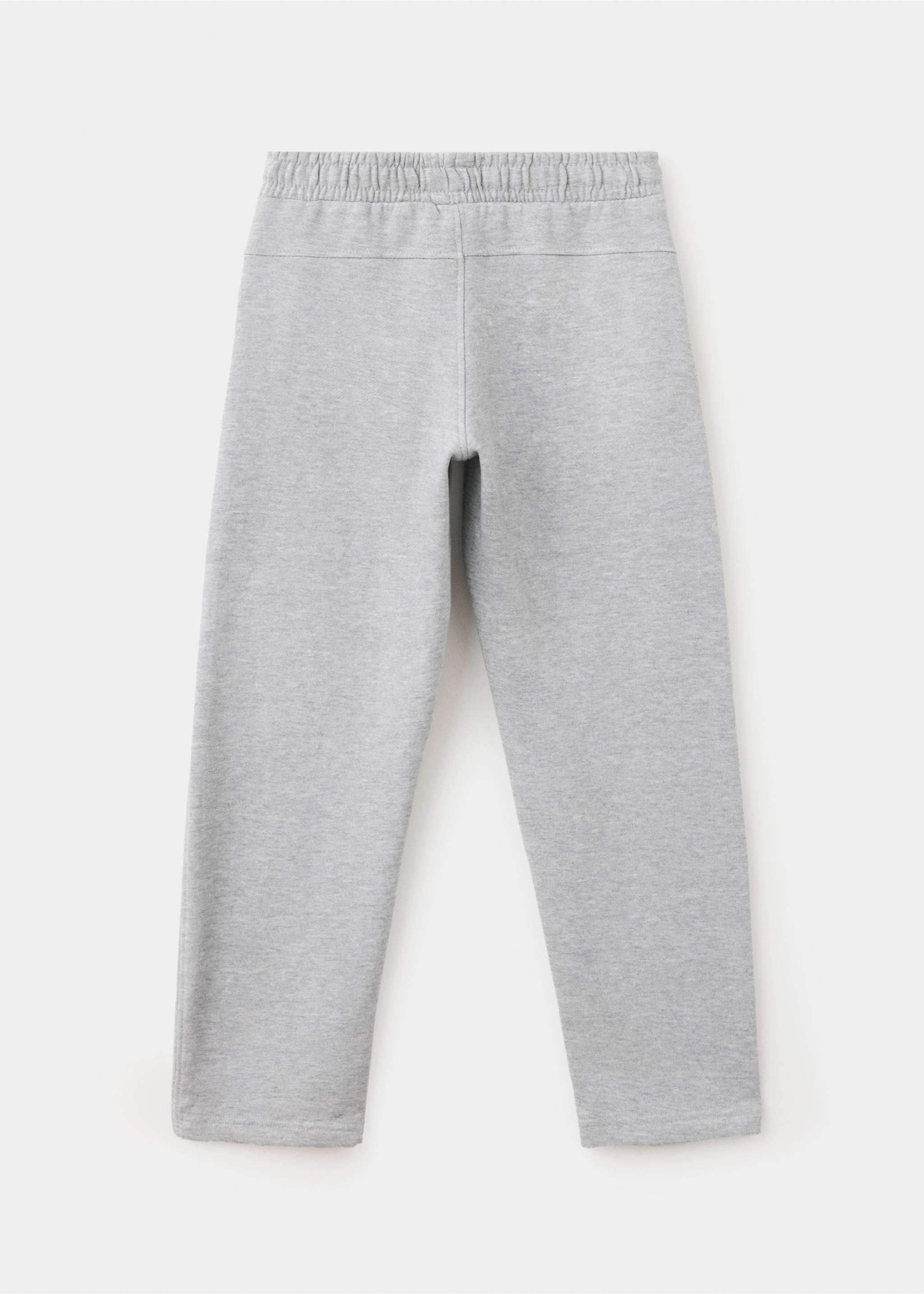 Trousers warmzip - Обратная сторона изделия, Меланжевый средний серый . Ref: 37087131-00.