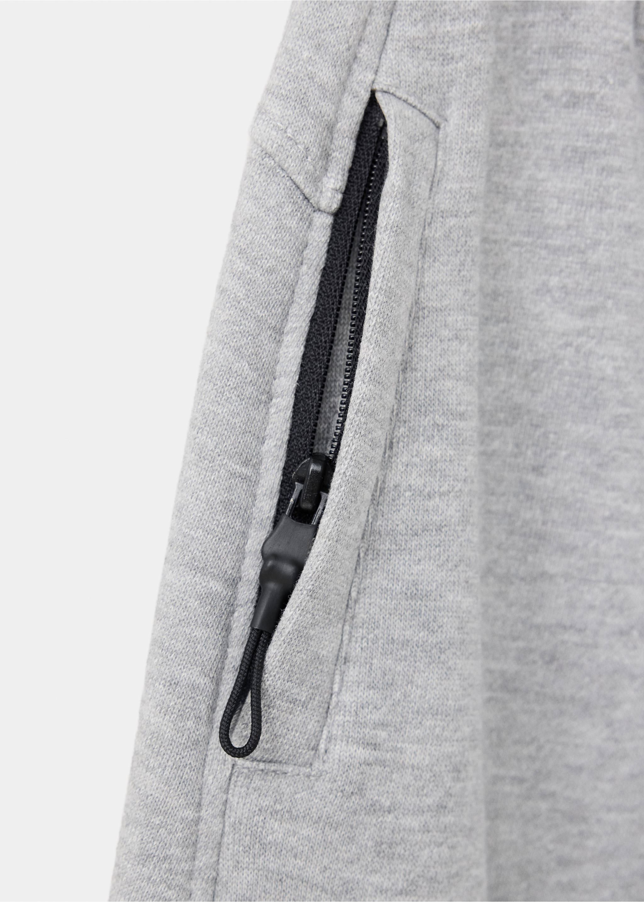 Trousers warmzip - Деталь изделия 8, Меланжевый средний серый . Ref: 37087131-00.