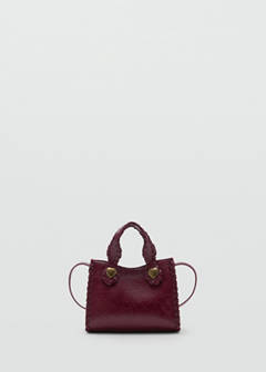 Braided mini bag — Maroon 1