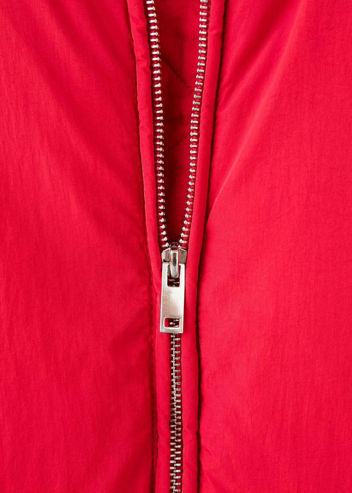 Quilted bomber jacket — Red