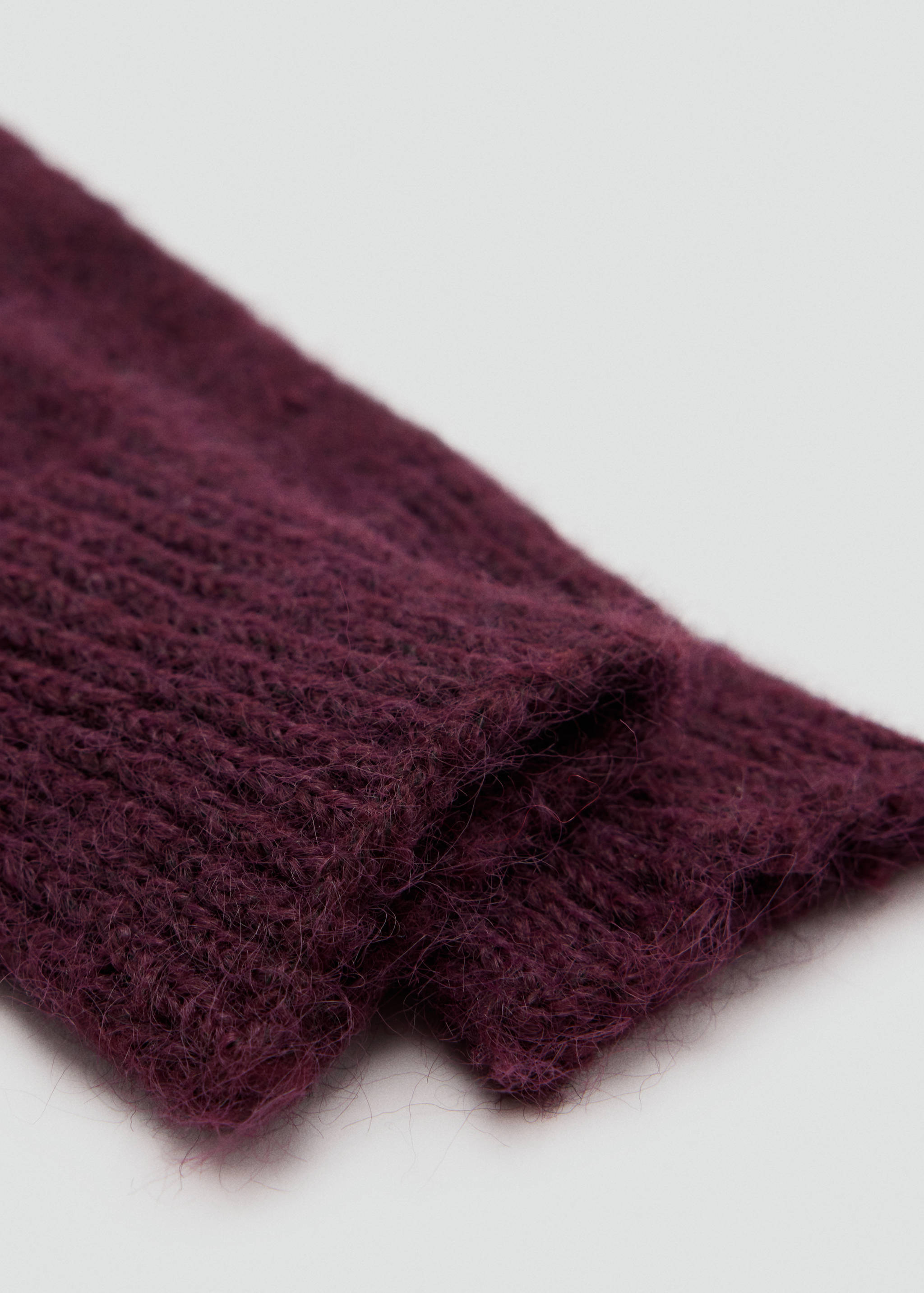 Plain knit gloves - Medium plane