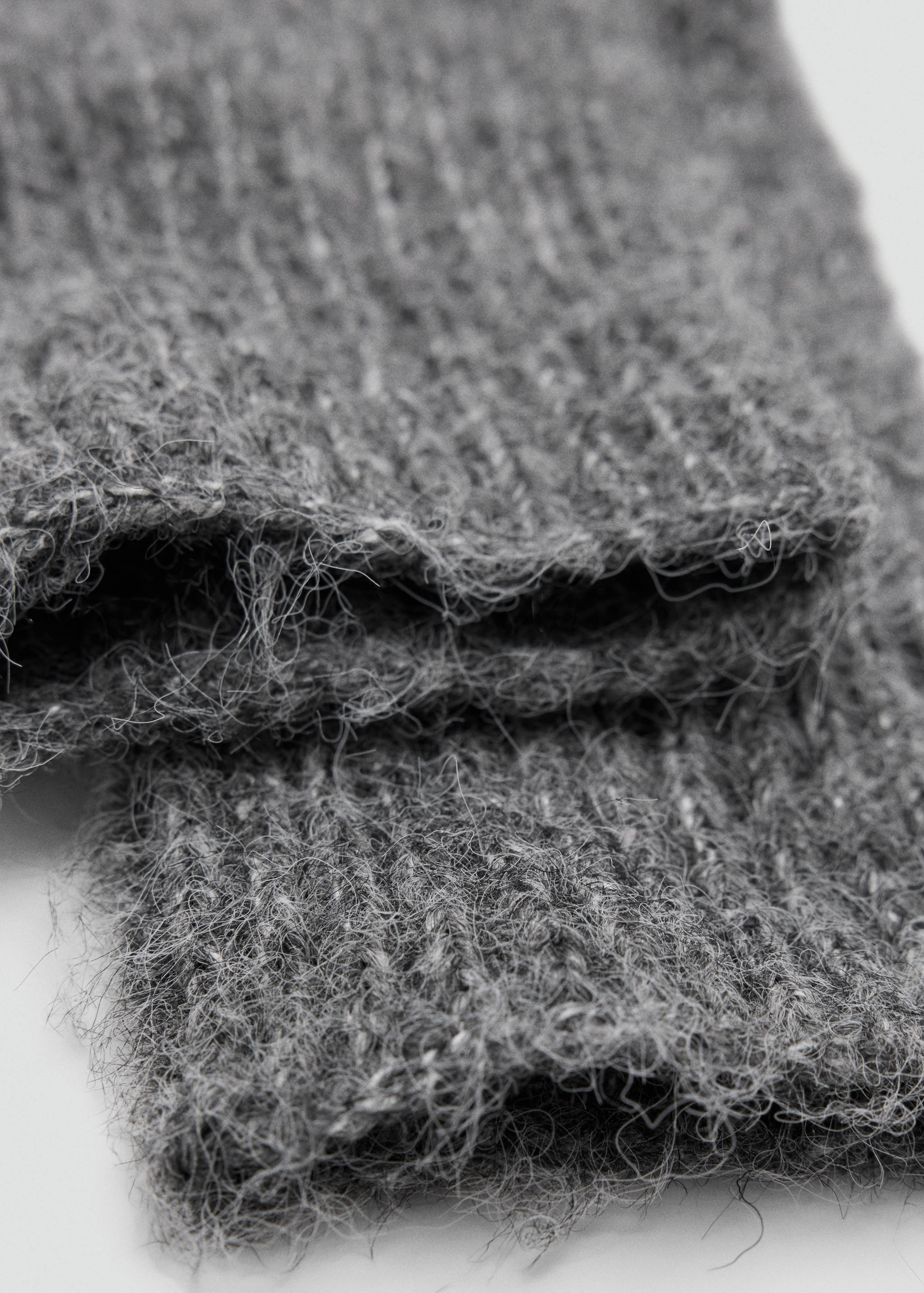 Plain knit gloves - Medium plane